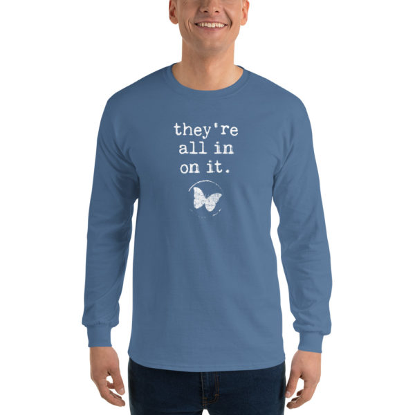 MKU "They're All In On It" Men’s Long Sleeve Shirt - Image 7