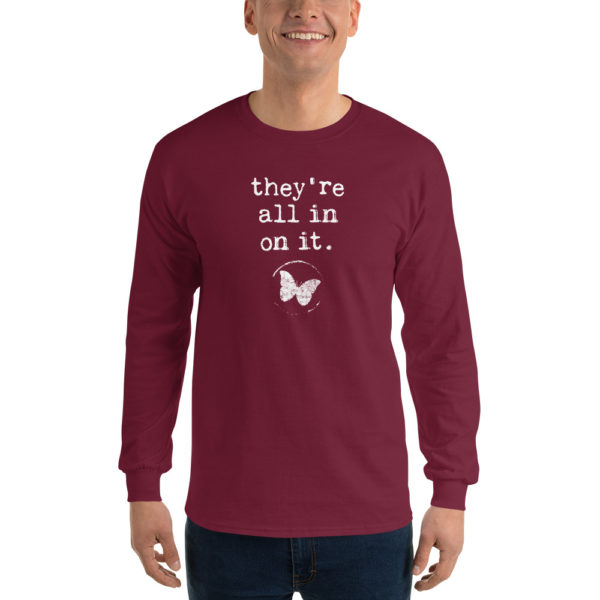 MKU "They're All In On It" Men’s Long Sleeve Shirt - Image 3