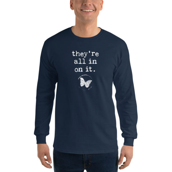 MKU "They're All In On It" Men’s Long Sleeve Shirt - Image 2