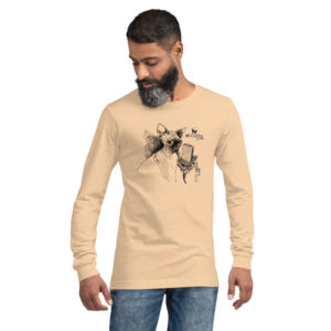 Cat Meow MKUltra Studios Unisex Long Sleeve Tee - Dark on Light