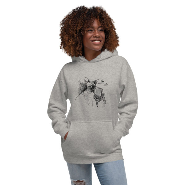 Cat Meow MKUltra Studios Unisex Hoodie - Dark on Light - Image 3