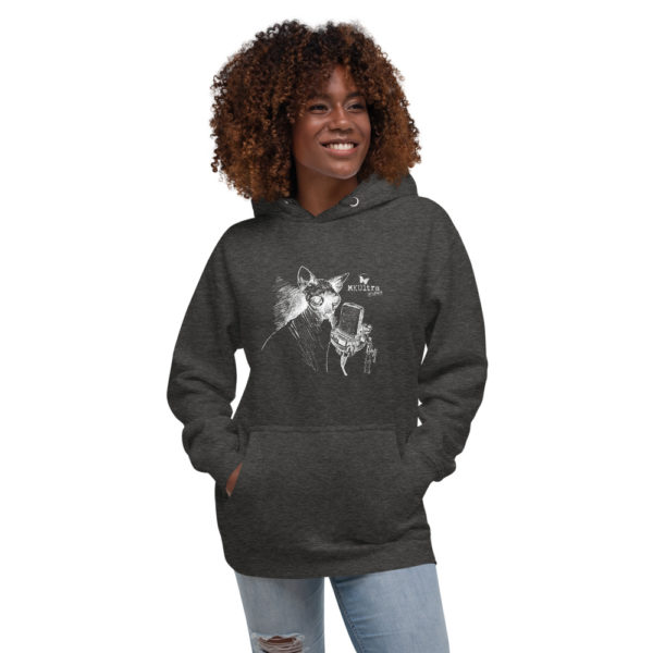 Cat Meow MKUltra Studios Unisex Hoodie - Light on Dark - Image 3