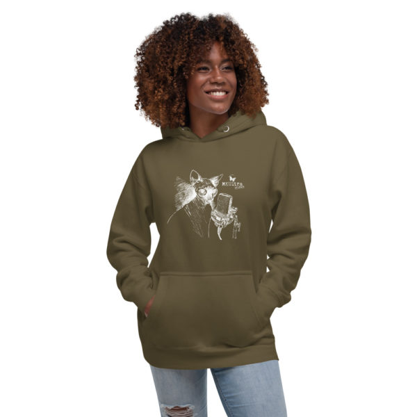 Cat Meow MKUltra Studios Unisex Hoodie - Light on Dark - Image 5