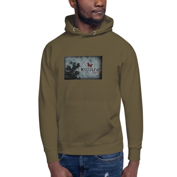 MKUltra Studios Logo with Foliage Unisex Hoodie - Image 7