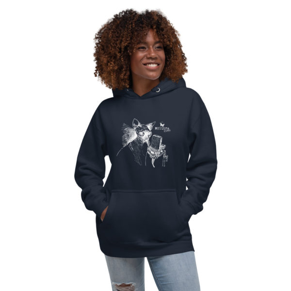 Cat Meow MKUltra Studios Unisex Hoodie - Light on Dark - Image 2