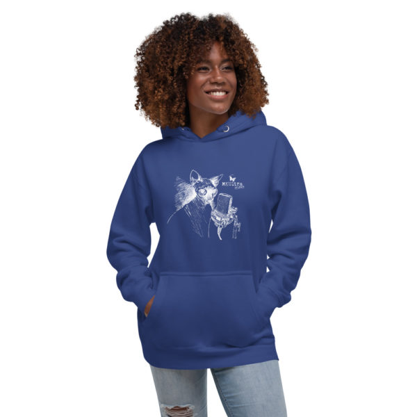 Cat Meow MKUltra Studios Unisex Hoodie - Light on Dark - Image 4