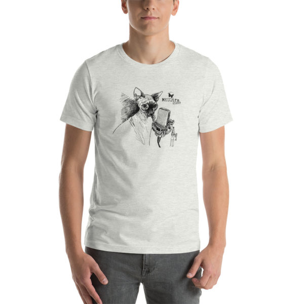 Cat Meow MKUltra Studios Unisex T-Shirt - Dark on Light - Image 7