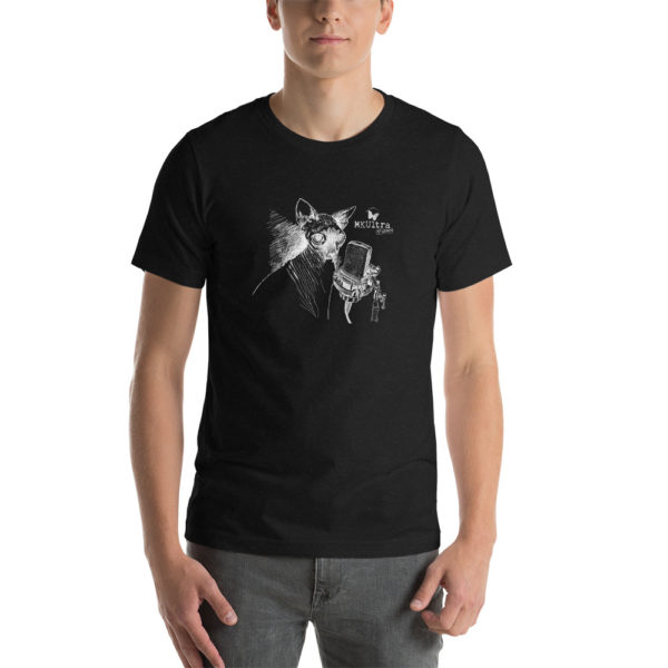 Cat Meow MKUltra Studios Unisex T-Shirt - Light on Dark - Image 2