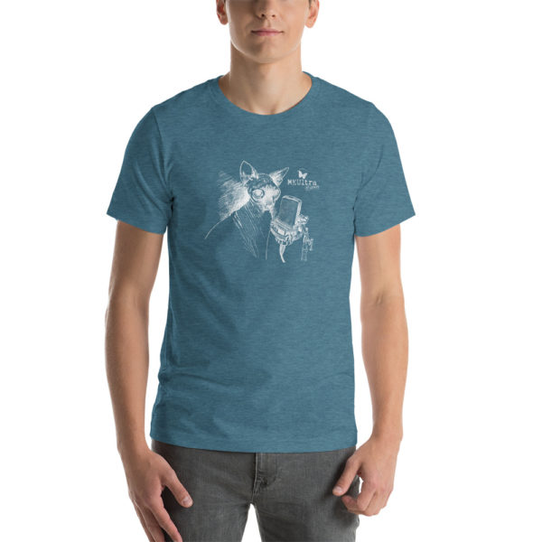 Cat Meow MKUltra Studios Unisex T-Shirt - Light on Dark - Image 14