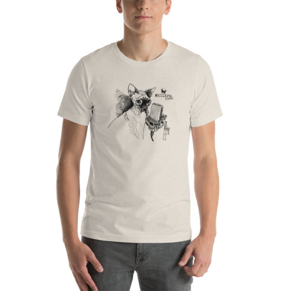 Cat Meow MKUltra Studios Unisex T-Shirt - Dark on Light - Image 6