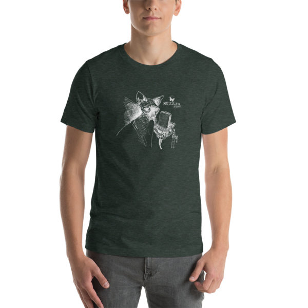 Cat Meow MKUltra Studios Unisex T-Shirt - Light on Dark - Image 7