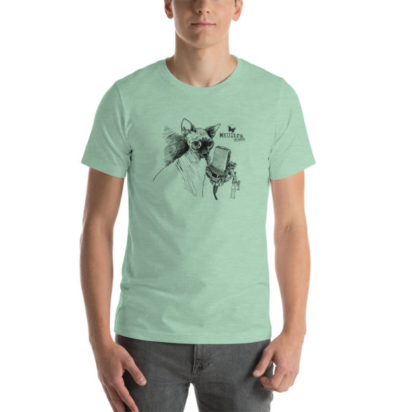 Cat Meow MKUltra Studios Unisex T-Shirt - Dark on Light - Image 4