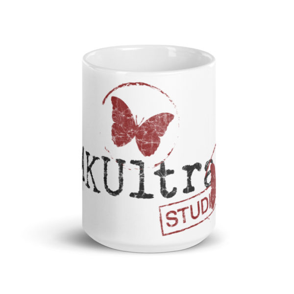 MKUltra Studios White glossy mug - Image 6