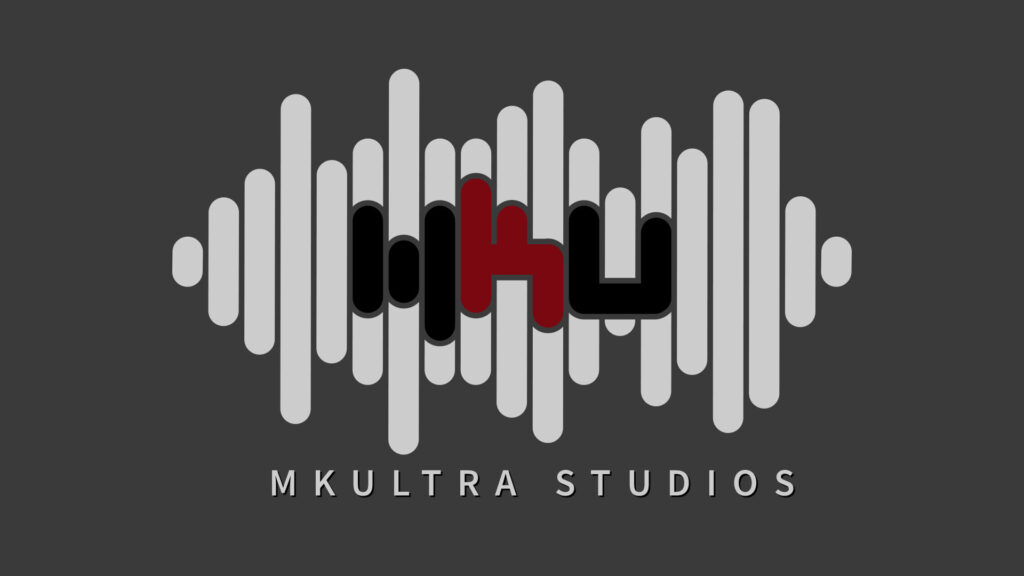 LOGO: MKUltra Studios - dark background