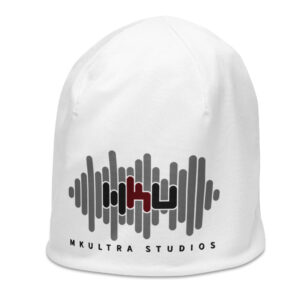 MKUltra Studios Print Beanie, White