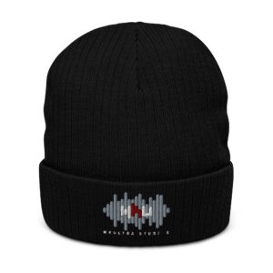 MKUltra Studios Ribbed knit beanie, black