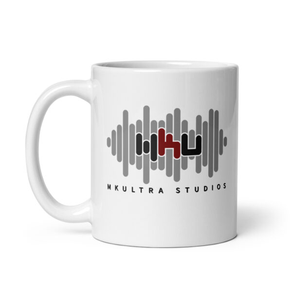MKUltra Studios White glossy mug - Image 3