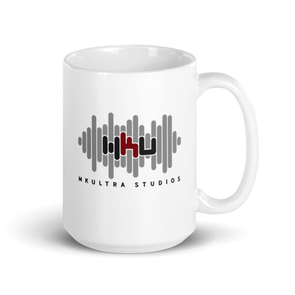 MKUltra Studios White glossy mug - Image 5