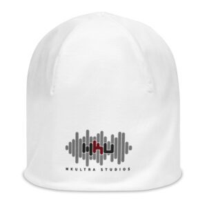 MKUltra Studios Print Beanie, White